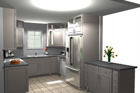 Color Kitchen Design Example